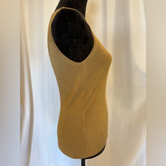 Ralph Lauren light bronze metallic cardigan and tank top 2 pc set size large NWT - Picture 8 of 9